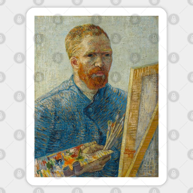 Vincent Vangogh Self Portrait Sticker by RetroSalt